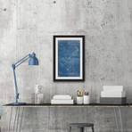 Microscope 1886 // Blueprint Framed Painting Print (8"W x 12"H x 1.5"D)