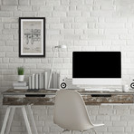 Razor 1904 // Old Paper Framed Painting Print (8"W x 12"H x 1.5"D)