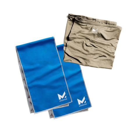 Mission Two Pack Kit // Cooling Neck Gaiter + Cooling Small Towel