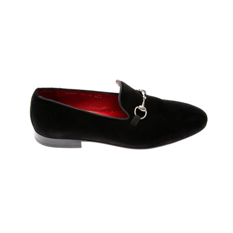 Silver Horsebit Loafer // Black (Euro: 39)