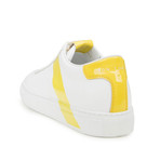 Striped Court Sneakers // White + Yellow (Euro: 43)