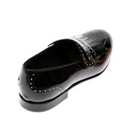 Studded Patent Loafer // Black Patent (Euro: 42)