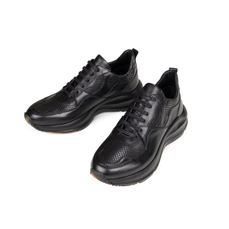 Exaggerated Sole Sneakers // Black (Euro: 39)