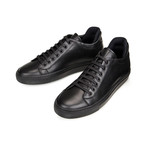 On Time Leather Sneakers // Black (Euro: 44)