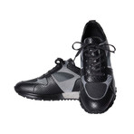 Contrasting Leather Sneakers // Black (Euro: 44)