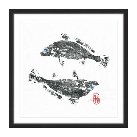 Croakers Go Ying Yang (12"W x 12"H x 1.5"D)