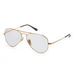 Unisex RB3689-001-T355 Sunglasses // Gold + Light Blue