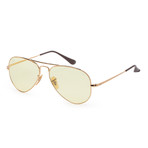 Unisex RB3689-001-T455 Sunglasses // Gold + Light Yellow