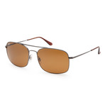 Men's RB3611-004-3360 Sunglasses // Gunmetal + Brown