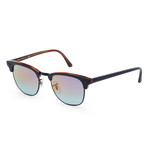 Unisex RB3016-1278T649 Sunglasses // Havana Red + Blue Mirror + Fuchsia Gradient