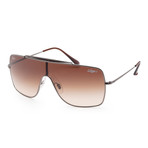 Ray-Ban // Men's RB3697-004-1335 Polarized Sunglasses // Gunmetal + Brown Gradient