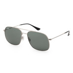 Unisex RB3595-91167159 Sunglasses // Silver + Dark Green