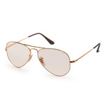 Unisex RB3689-001-T555 Sunglasses // Gold + Light Pink