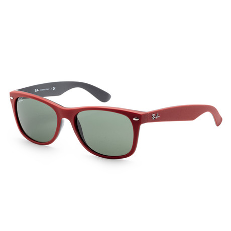 Unisex RB2132-64663158 58mm Sunglasses // Red + Shiny Black + Green