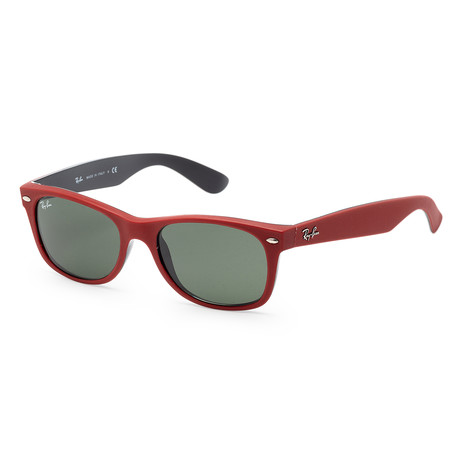 Unisex RB2132-64663152 52mm Sunglasses // Red + Shiny Black + Green
