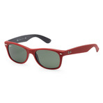 Unisex RB2132-64663152 52mm Sunglasses // Red + Shiny Black + Green