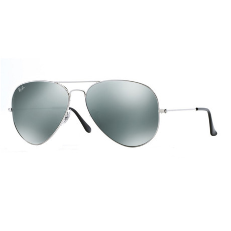 Unisex Aviator Sunglasses // Silver