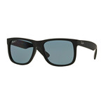 Unisex Justin Polarized Sunglasses // Black + Blue