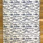 Toadfish Fish Print Tea Cotton Tea Towel // Set of 2