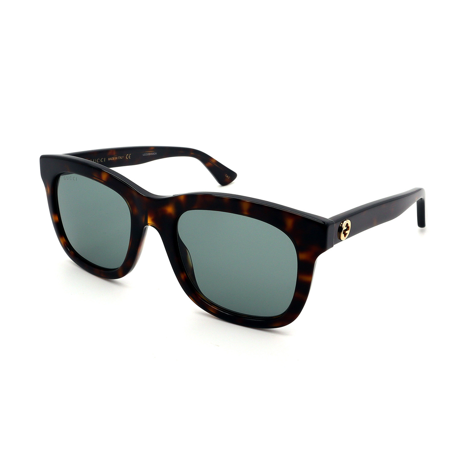 Men's GG0326S-002 Sunglasses // Havana + Green - Gucci - Touch of Modern