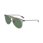 Men's Square Sunglasses // Sand + Green