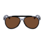 Salvatore Ferragamo // Men's SF945S-013 Sunglasses // Black Gray + Brown