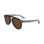 Salvatore Ferragamo // Men's SF945S-013 Sunglasses // Black Gray + Brown