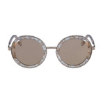 Ferragamo // Women's SF164S-058 Sunglasses // Crystal Quartz + Rose Brown