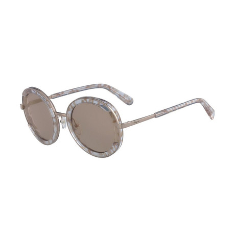 Ferragamo // Women's SF164S-058 Sunglasses // Crystal Quartz + Rose Brown