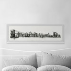 Black Brooklyn // Framed Painting Print (30"W x 10"H x 1.5"D)