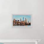 The Majestic Brooklyn Bridge // Framed Painting Print (12"W x 8"H x 1.5"D)