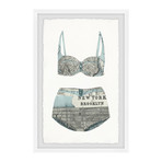 Brooklyn Bikini // Framed Painting Print (8"W x 12"H x 1.5"D)