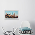 The Majestic Brooklyn Bridge // Framed Painting Print (12"W x 8"H x 1.5"D)