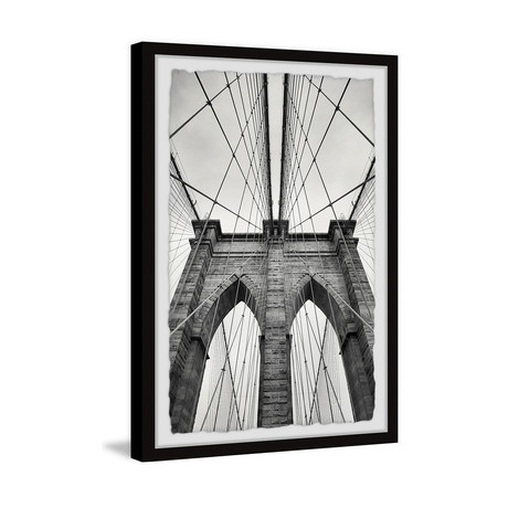 Bridge Architecture // Framed Painting Print (8"W x 12"H x 1.5"D)
