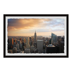 NYC’s Tallest Buildings // Framed Painting Print (12"W x 8"H x 1.5"D)