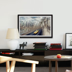 The East River // Framed Painting Print (12"W x 8"H x 1.5"D)