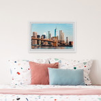 The Majestic Brooklyn Bridge // Framed Painting Print (12"W x 8"H x 1.5"D)