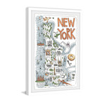 New York Spots // Framed Painting Print (8"W x 12"H x 1.5"D)