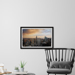 NYC’s Tallest Buildings // Framed Painting Print (12"W x 8"H x 1.5"D)