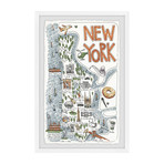 New York Spots // Framed Painting Print (8"W x 12"H x 1.5"D)