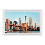 The Majestic Brooklyn Bridge // Framed Painting Print (12"W x 8"H x 1.5"D)