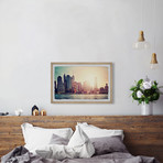 City Morning Light // Framed Painting Print (12"W x 8"H x 1.5"D)