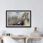 The East River // Framed Painting Print (12"W x 8"H x 1.5"D)