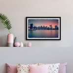 Dawn at the City // Framed Painting Print (12"W x 8"H x 1.5"D)