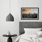 NYC’s Tallest Buildings // Framed Painting Print (12"W x 8"H x 1.5"D)