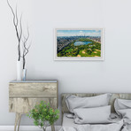 NYC From the Top // Framed Painting Print (12"W x 8"H x 1.5"D)