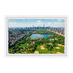 NYC From the Top // Framed Painting Print (12"W x 8"H x 1.5"D)