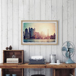 City Morning Light // Framed Painting Print (12"W x 8"H x 1.5"D)