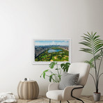 NYC From the Top // Framed Painting Print (12"W x 8"H x 1.5"D)