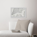 River Outline // Framed Painting Print (12"W x 8"H x 1.5"D)